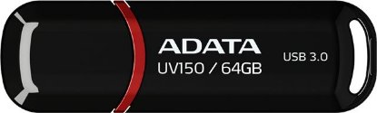 USB ključek FLASH DRIVE, 64GB, ADATA UV150 Black AD,AUV150-64G-RBK, črna