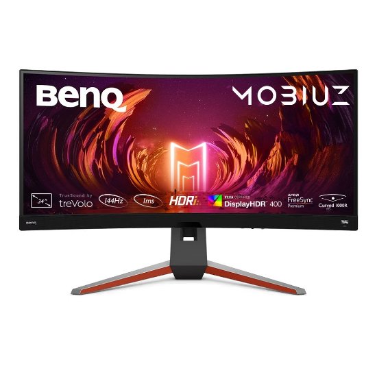 Igralni monitor 34" BENQ EX3410R 9H.LKKLA.TBE, UWQHD, VA, 144Hz, 1ms, 350cd/m2, FreeSync, zakrivljeni, zvočniki, črn