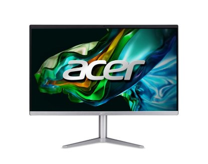 Računalnik AiO ACER Aspire C24-1300 DQ.BL0EX.00L / 23,8" FHD IPS, Ryzen 5 7520U, 16 GB, 512 GB SSD, AMD Radeon Graphics, WiFi, tipkovnica, miš, brez operacijskega sistema, srebrn