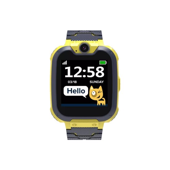 Otroška pametna ura CANYON Tommy KW-31, sprejemanje in pošiljanje klicev, pošiljanje SMS-ov, kamera, igre, rumena