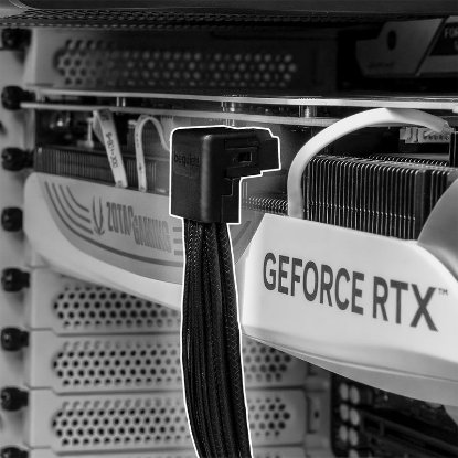 Kabel za grafično kartico BE QUIET 12V-2x6, kotni