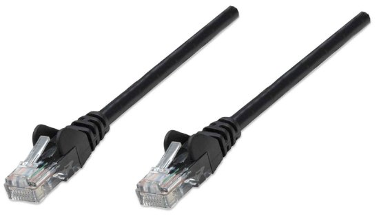 Kabel INTELLINET, patch CAT6, U/UTP, črn, 5 m