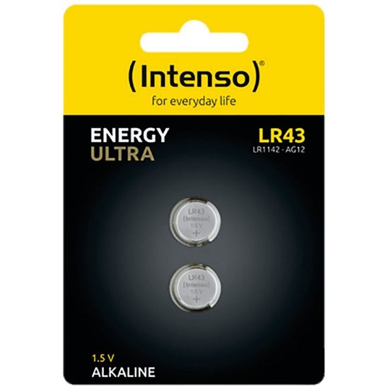 Baterije INTENSO LR43, alkalne, 1.5 V, 85 mAh, 2 kosa