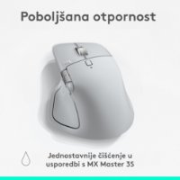 Miška LOGITECH MX Master 4, optična, brezžična, BT, bela