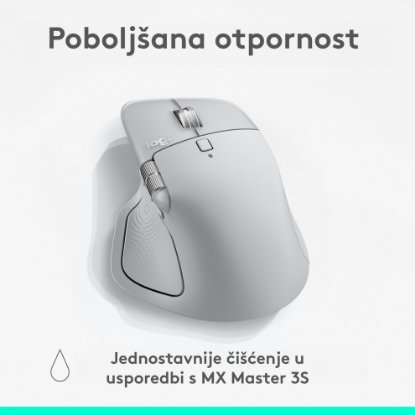 Miška LOGITECH MX Master 4, optična, brezžična, BT, bela