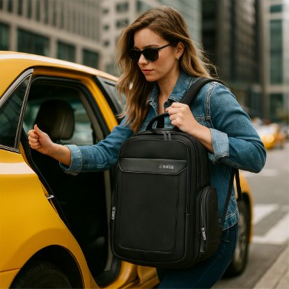 Nahrbtnik za prenosnik OCTIO Metro 17", črni