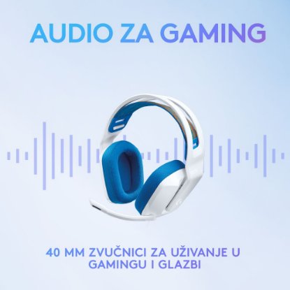 slušalke LOGITECH Gaming G335, bijelo-modre