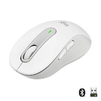 Miška Logitech M650L, brezžična, optični, 4000dpi, USB, BT, bela