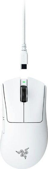 Miška RAZER DeathAdder V4 Pro, optična, 45000dpi, brezžična, USB, bela