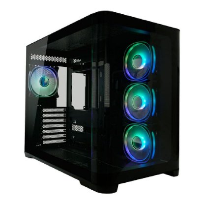 Ohišje LC POWER 8001B Pro-Storm Dark, MIDI, ATX, bez napajalnika, črno