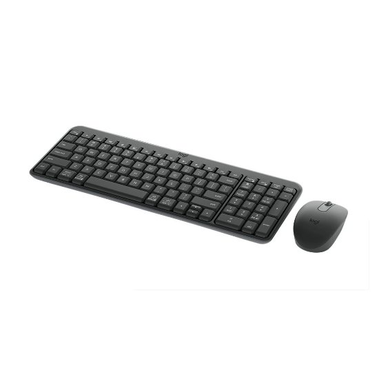 Tipkovnica + miška LOGITECH MK250 Compact Bluetooth komplet, brezžična, črna