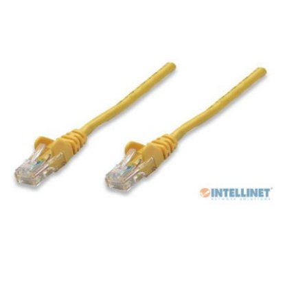 Kabel INTELLINET, patch CAT5e, U/UTP, rumeni, 0.5m