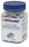 STP konektor INTELLINET Cat6 RJ45 Modular, dvojni zobčasti terminal, 90 kosov
