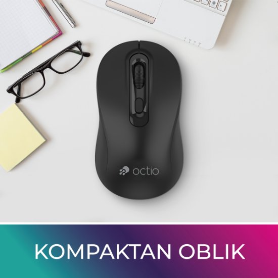 OCTIO Style M280W – Optična brezžična miška, 1600?DPI, črna