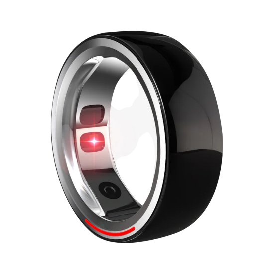 Pametni prstan HIFUTURE FutureRing L 65mm, spremljanje aktivnosti, srebrno-črn