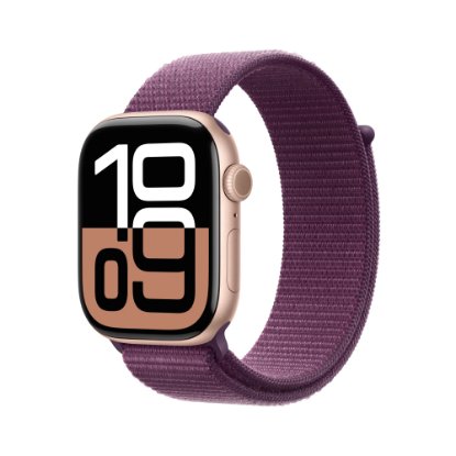 Pametna ura APPLE Watch S10 GPS, 46mm Rose Gold Alu Case with Plum Sport Loop