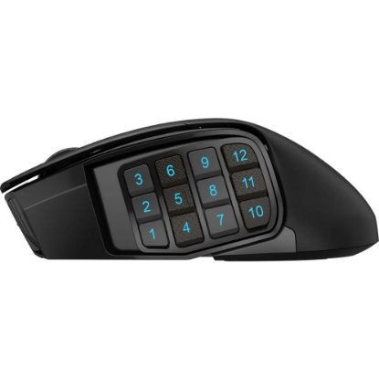Miška CORSAIR Scimitar Elite Wireless, RGB, optički, bežični, 26000dpi, črni