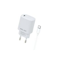 Polnilec BELINE BLNCW20C, 20W, PD3.0, USB-C, USB-C kabel, beli