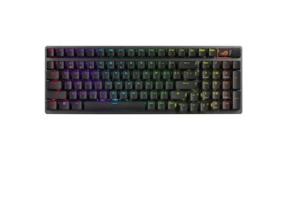 Tipkovnica ASUS ROG Strix Scope II 96 Wireless, RGB, mehanička, US Layout, brezžična, USB, BT, črna