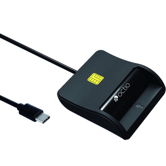 bralnik pametnih i memorijskih kartica OCTIO R305C, SD i MicroSD, SIM, USB-C, crni