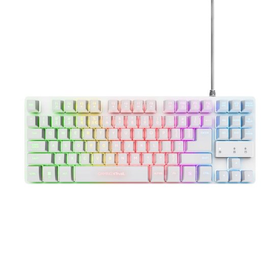Tipkovnica + miška + podloga TRUST GXT794W 3 u 1 bundle, bijeli