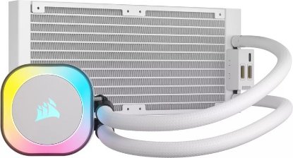 Vodno hlajenje CORSAIR iCUE Link H100i White RGB AIO, CW-9061005-WW, za Intel in AMD