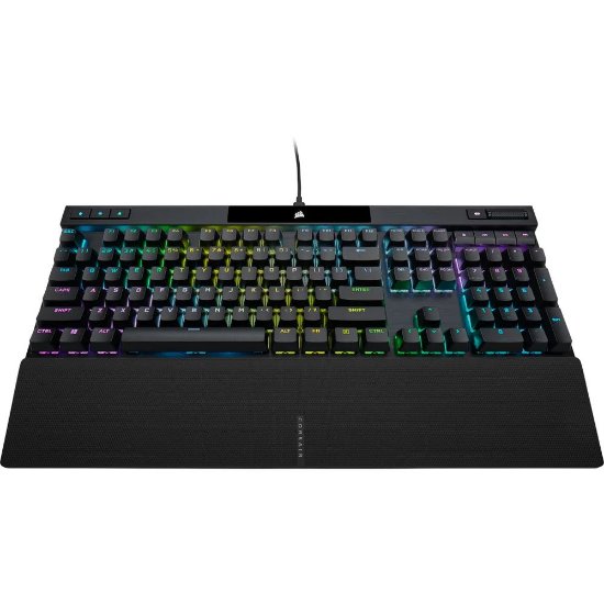 Tipkovnica CORSAIR K70 RGB PRO, optičko-mehanička, Corsair OPX, US Layout, USB, črna
