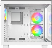 Ohišje MONTECH King 65 Pro, s prozornim stranskim panelom, RGB osvetlitvijo, ATX, belo.