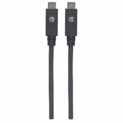 Kabel MANHATTAN, USB 3.2 Gen2, USB-C (M) na USB-C (M), 100W, 1.2 DP Alt Mode, 1.0m
