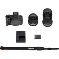 Digitalni fotoaparat CANON EOS R100 18-45 + 55-120, 25.8 Mpx, UHD 4K, črn