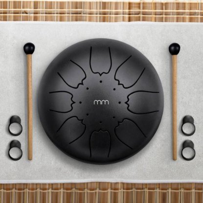 Boben MIKAMAX Tongue Steel Drum, kovinski, črn