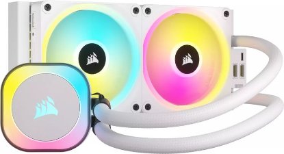 Vodno hlajenje CORSAIR iCUE Link H100i White RGB AIO, CW-9061005-WW, za Intel in AMD