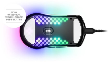 Miška STEELSERIES Aerox 3 2022 Edition, optična, RGB, 8500 CPI, mat črna, USB