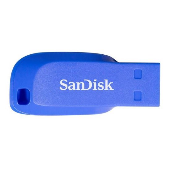 Pomnilnik USB FLASH DRIVE, 32 GB, SANDISK Cruzer Blade, SDCZ50C-032G-B35BE, modra