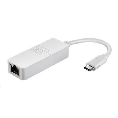 Omrežni adapter D-LINK DUB-E130, USB-C na G-LAN, beli