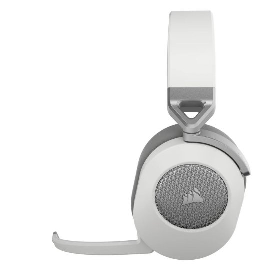 slušalke CORSAIR HS65 Wireless, brezžične, mikrofon, bele