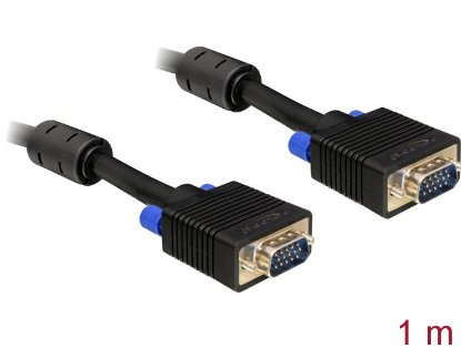 Kabel DELOCK, VGA (M) na VGA (M), 1m