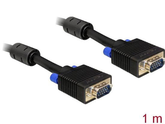 Kabel DELOCK, VGA (M) na VGA (M), 1m