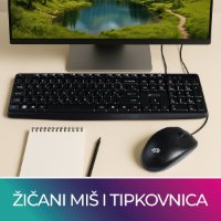 Tipkovnica + miška OCTIO KM100U, črni, USB