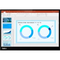 Prenosni monitor 14" LENOVO ThinkVision M14d, 2240x1400, IPS, 60Hz, 8ms, 300cd/m2, črn