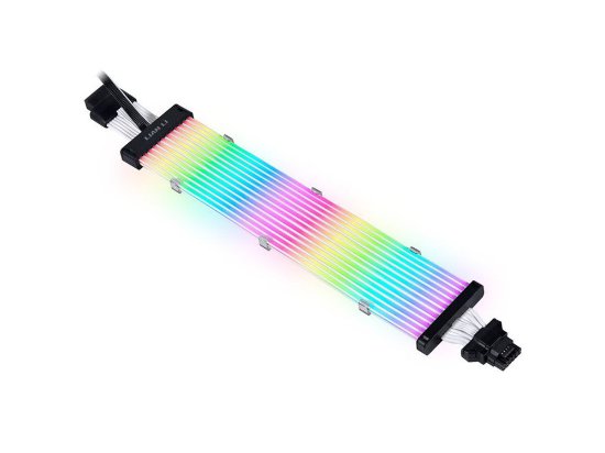 Kabel za napajanje grafične kartice LIAN LI Strimer Plus V2 12VHPWR, 16 na 16-Pin, 12 LED, 320mm, RGB, podaljšek.