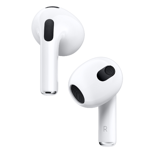 APPLE AirPods (3. generacija) slušalke, z ohišjem za polnjenje, in-ear, mikrofon, bele
