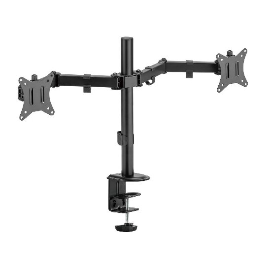 Nosilec za monitor BIT FORCE BRACKET DMM-32-2M, namizni, do 32", za 2 monitorja, črn