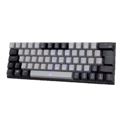 Tipkovnica WHITE SHARK GK-002712V2 Wakizashi-2, RGB, rdeči switch, mehanska, UK/HR, črno-siva