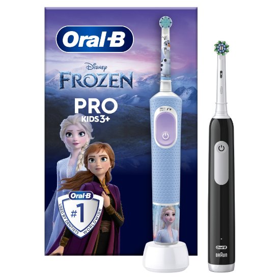 Električna zobna ščetka ORAL-B Family Edition Pro Series 1 Black + Pro Kids 3, Frozen, črna