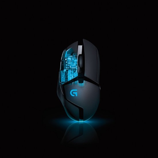 Miška LOGITECH Gaming G402 Hyperion Fury, DeltaZero, 4000dpi, črna, USB