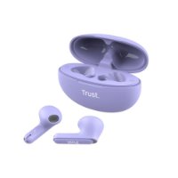 slušalke TRUST Yavi Earbuds, in-ear, ENC, brezžične, vijolične