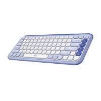 Tipkovnica LOGITECH POP Icon Keys, brezžična, US Layout, BT, ljubičasto-bela