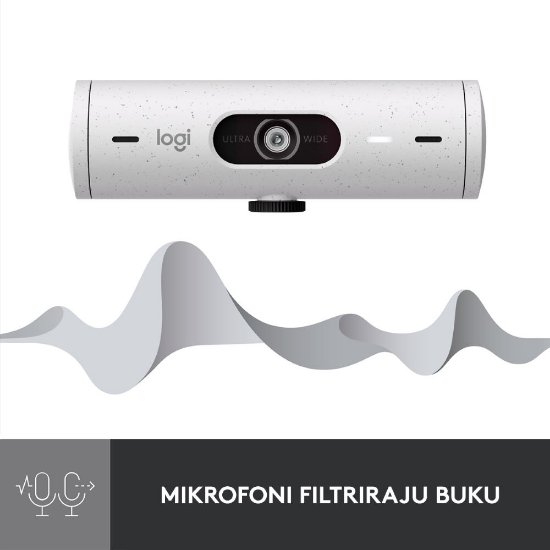 Web kamera LOGITECH Brio 500, bela