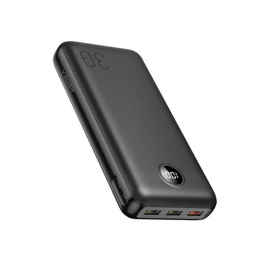 Mobilni USB Polnilec VEGER L30, 30000 mAh, črni